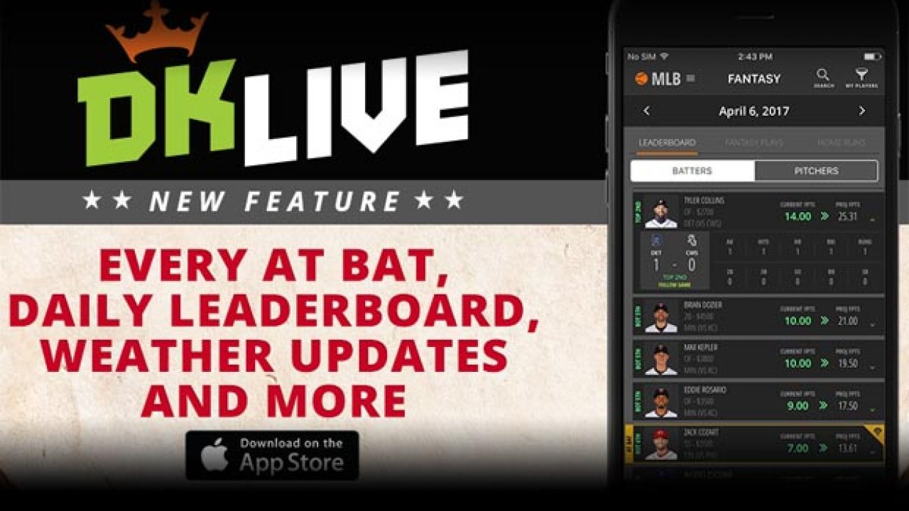 DraftKings Expands Its DK Live Sports App With MLB Content